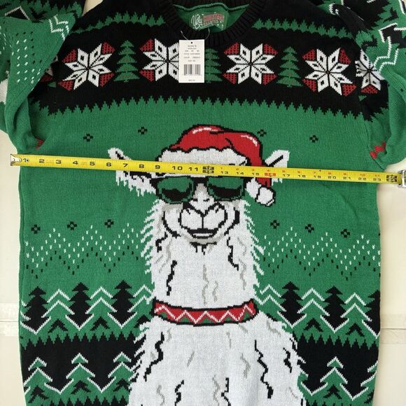 Ugly Christmas Sweater Men’s Holiday Santa Llama Holiday Sweater Size XXL NWT - Picture 4 of 11
